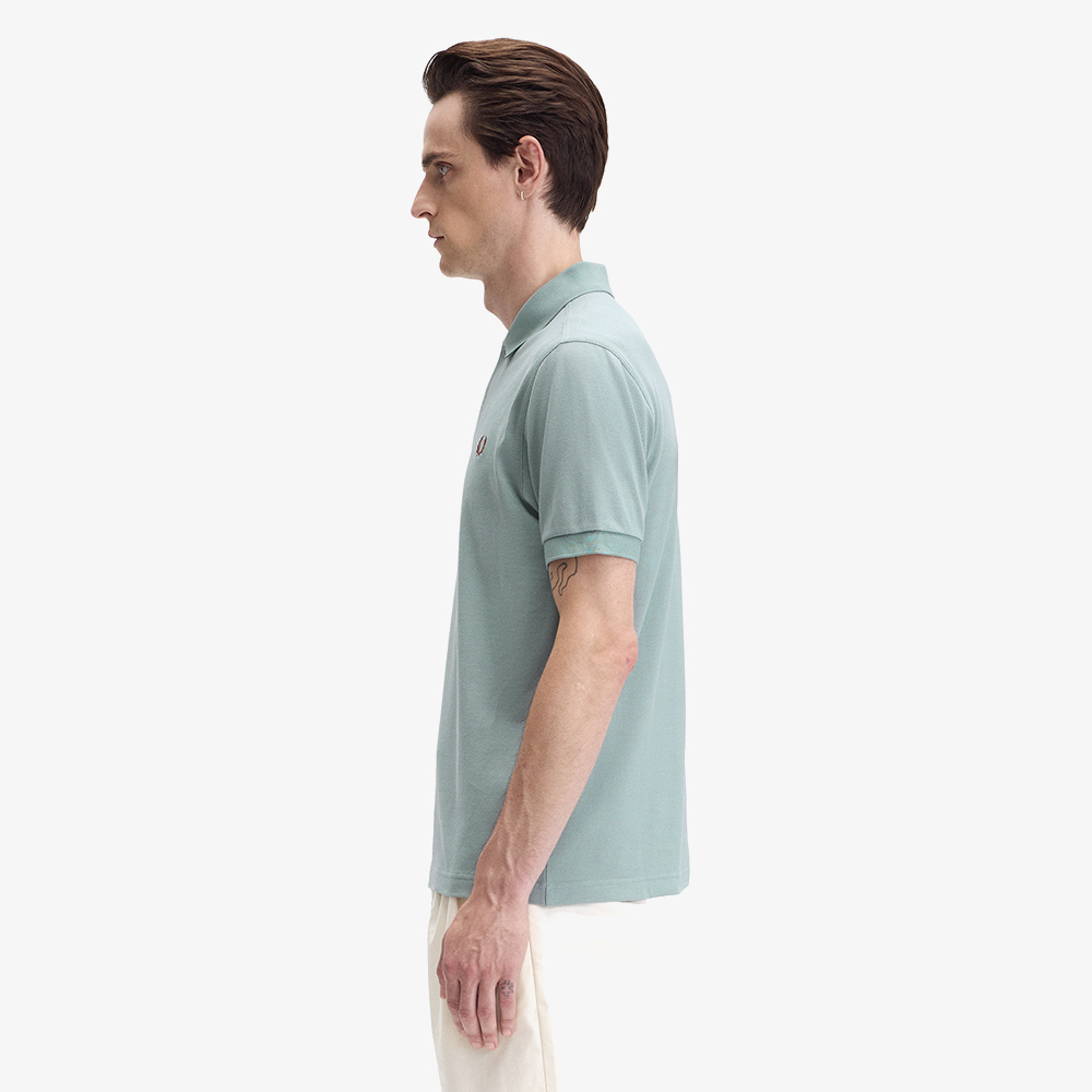 프레드페리 플레인 프레드페리 셔츠 실버 블루/시나몬(Fred Perry The Fred Perry Shirt Silver Blue/Cinnamon) - 3