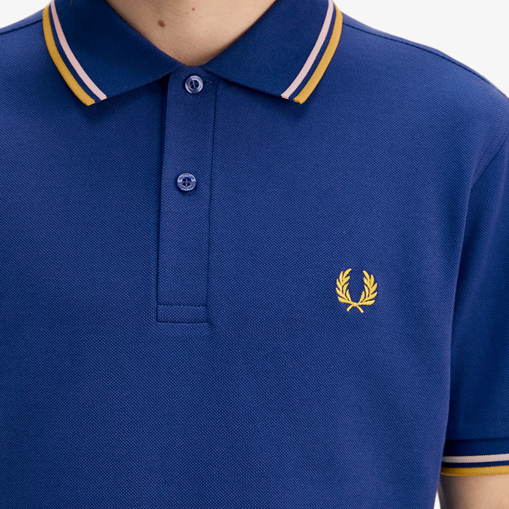 프레드페리 트윈 팁 프레드페리 셔츠 쉐이디드코발트/오트밀/허니콤(Fred Perry Twin Tipped Fred Perry Shirt Shaded Cobalt/Oatmeal/Honeycomb) - 5