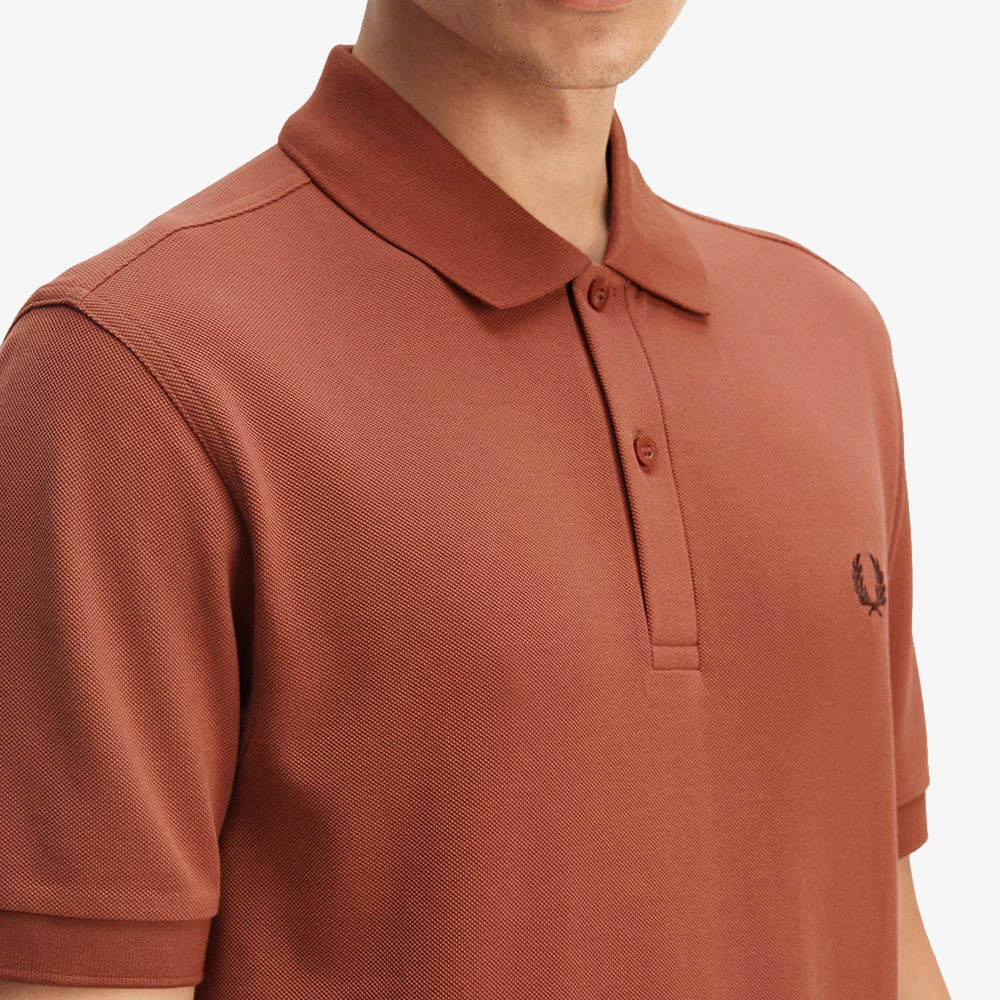프레드페리 플레인 프레드페리 셔츠 시나몬/로드브릭(Fred Perry The Fred Perry Shirt Cinnamon/Carrington Roadbrick) - 4