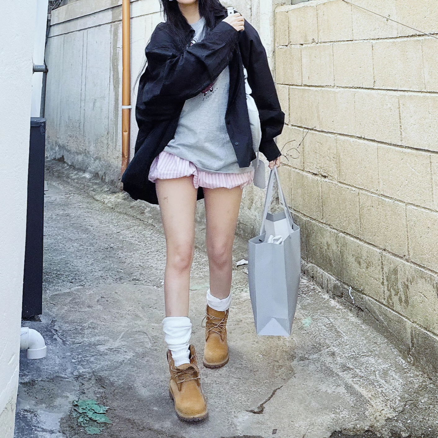 (W) Timberland 6 Inch Premium Waterproof Boot Wheat Nubuck - Wide, lovememonster Chic Leather Ribbon Chain Bracelet Black 착용 스타일 - 6