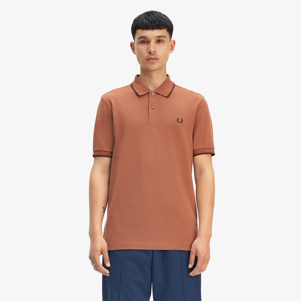 프레드페리 트윈 팁 프레드페리 셔츠  시나몬/넛 플레이크/로드브릭(Fred Perry Twin Tipped Fred Perry Shirt Cinnamon/Nut Flake/Carringtonroadbrick) - 2