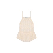 Current Lace Sleeveless Blouse Ivory