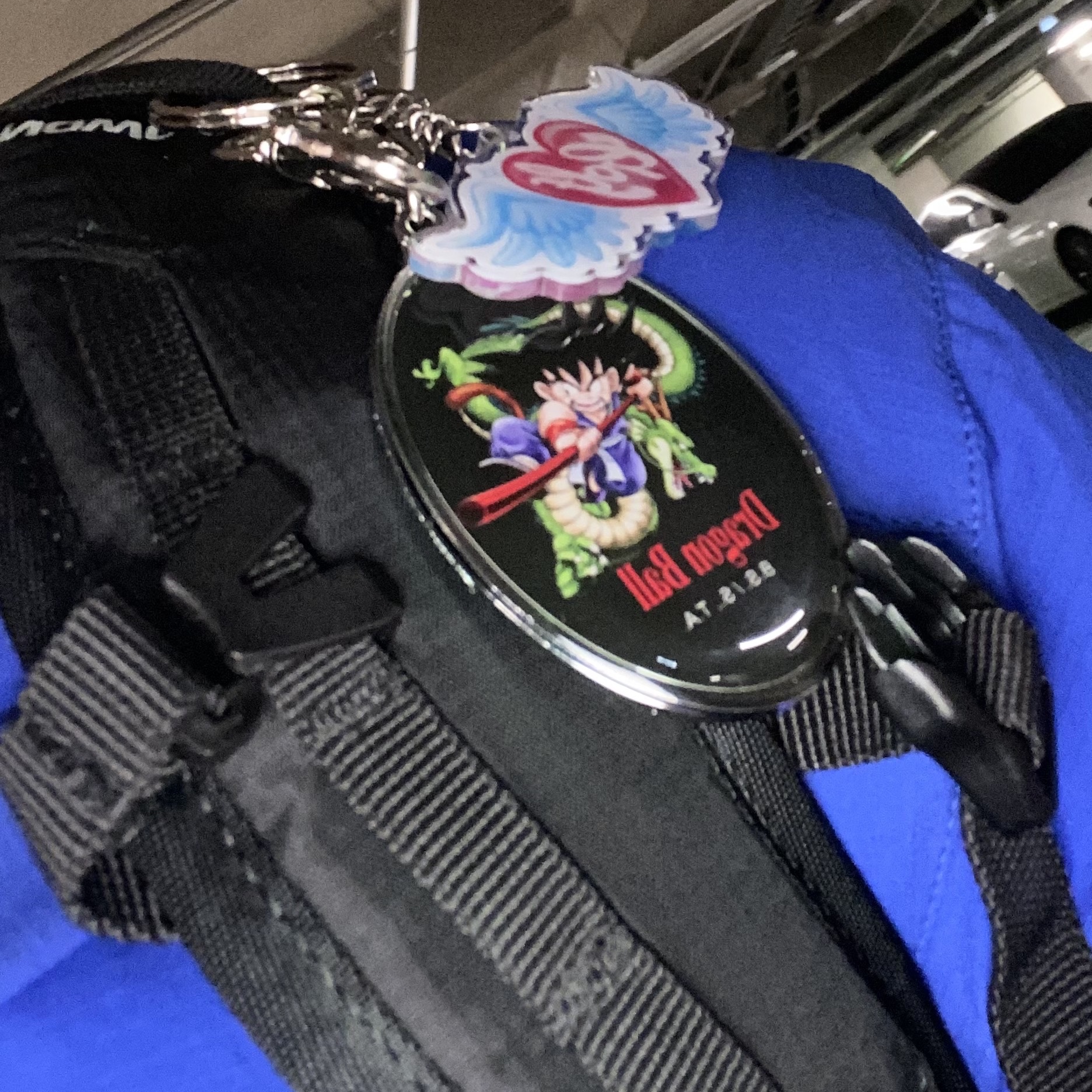 DB Graphic Metal Keyring Goku, Arc'teryx Atom Hoody Vitality 착용 스타일