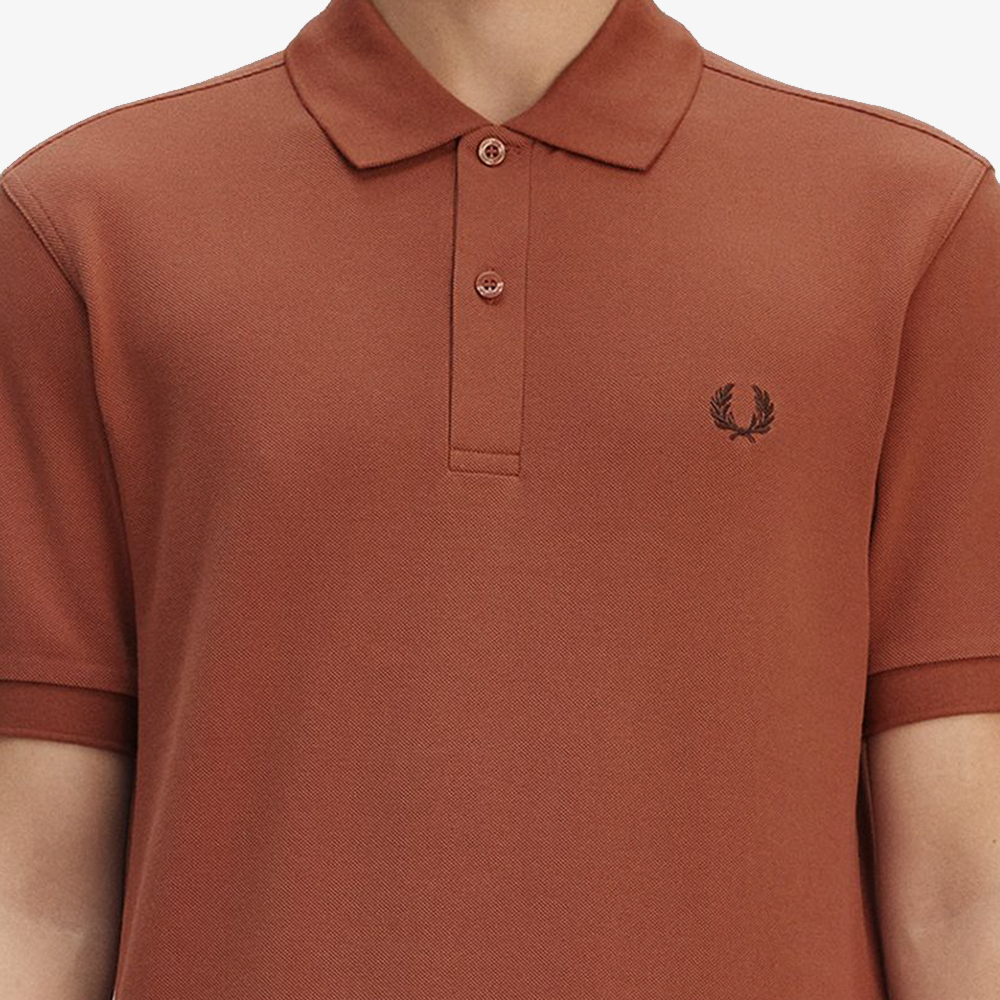 프레드페리 플레인 프레드페리 셔츠 시나몬/로드브릭(Fred Perry The Fred Perry Shirt Cinnamon/Carrington Roadbrick) - 6