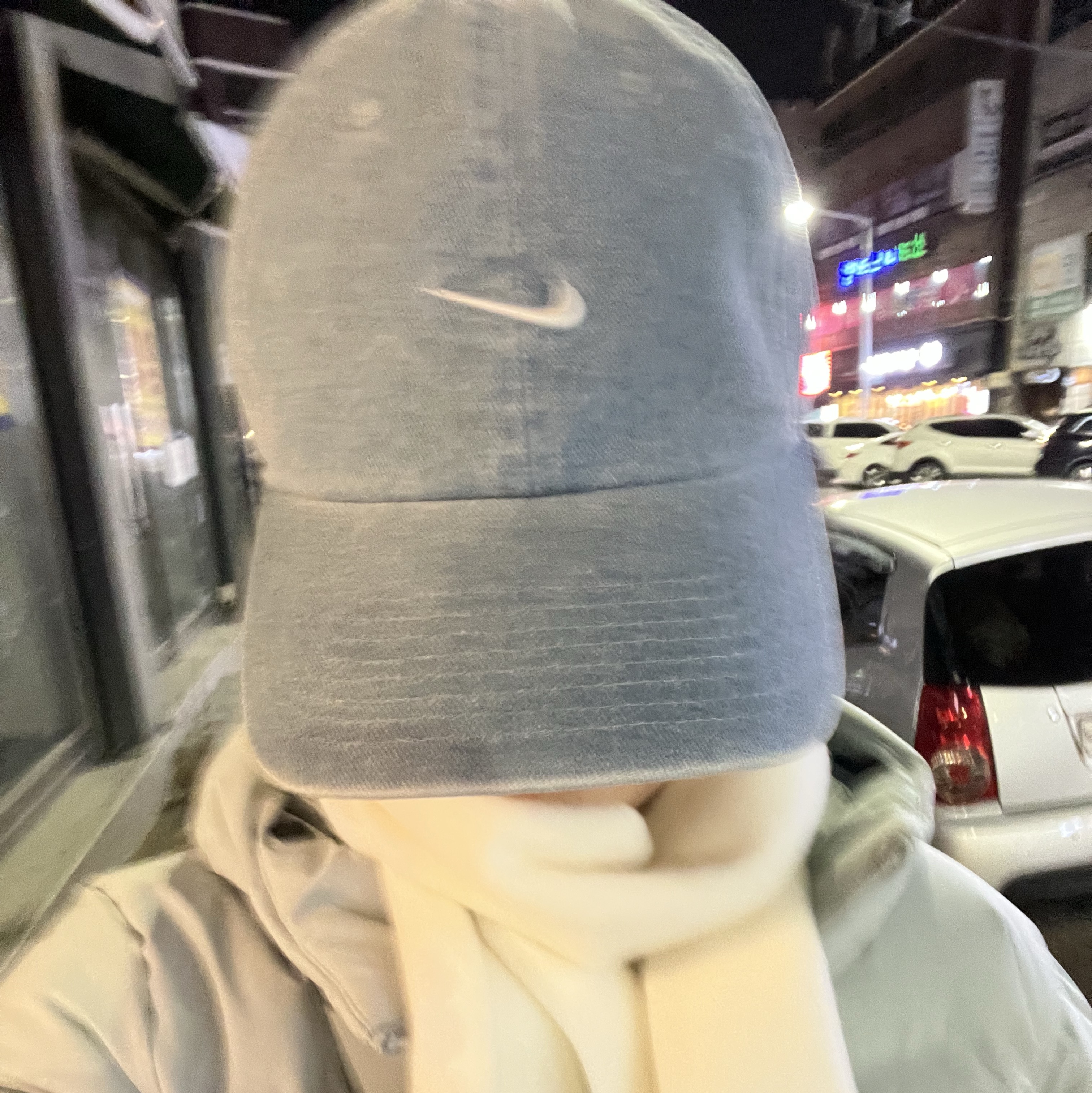 Nike Club Unstructured Denim Cap Aegean Storm Thunder Blue 착용 스타일