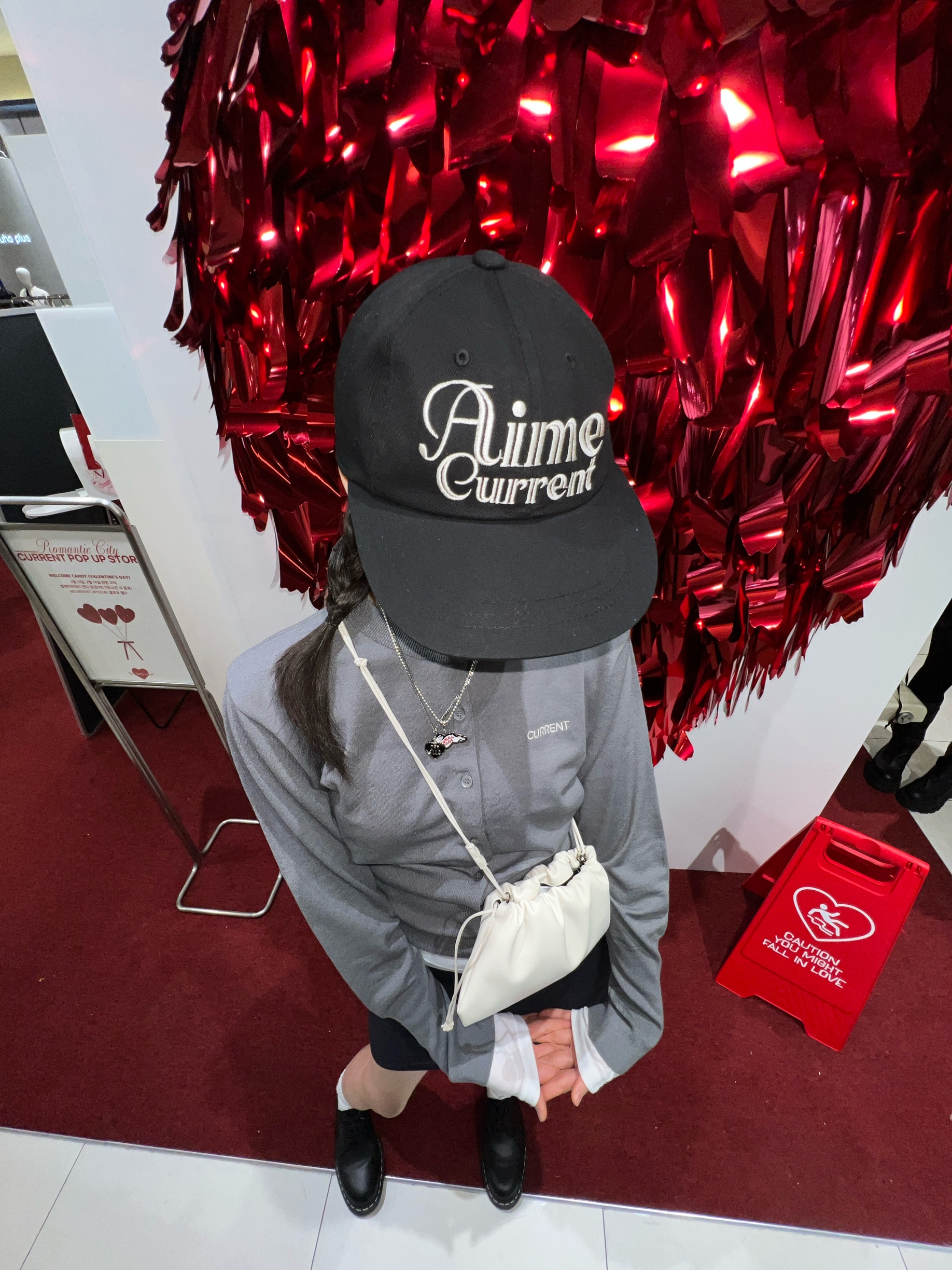 Human Made Animal Heart Keyring Silver Red, Dr. Martens 1461 WS Black Smooth 착용 스타일 - 2