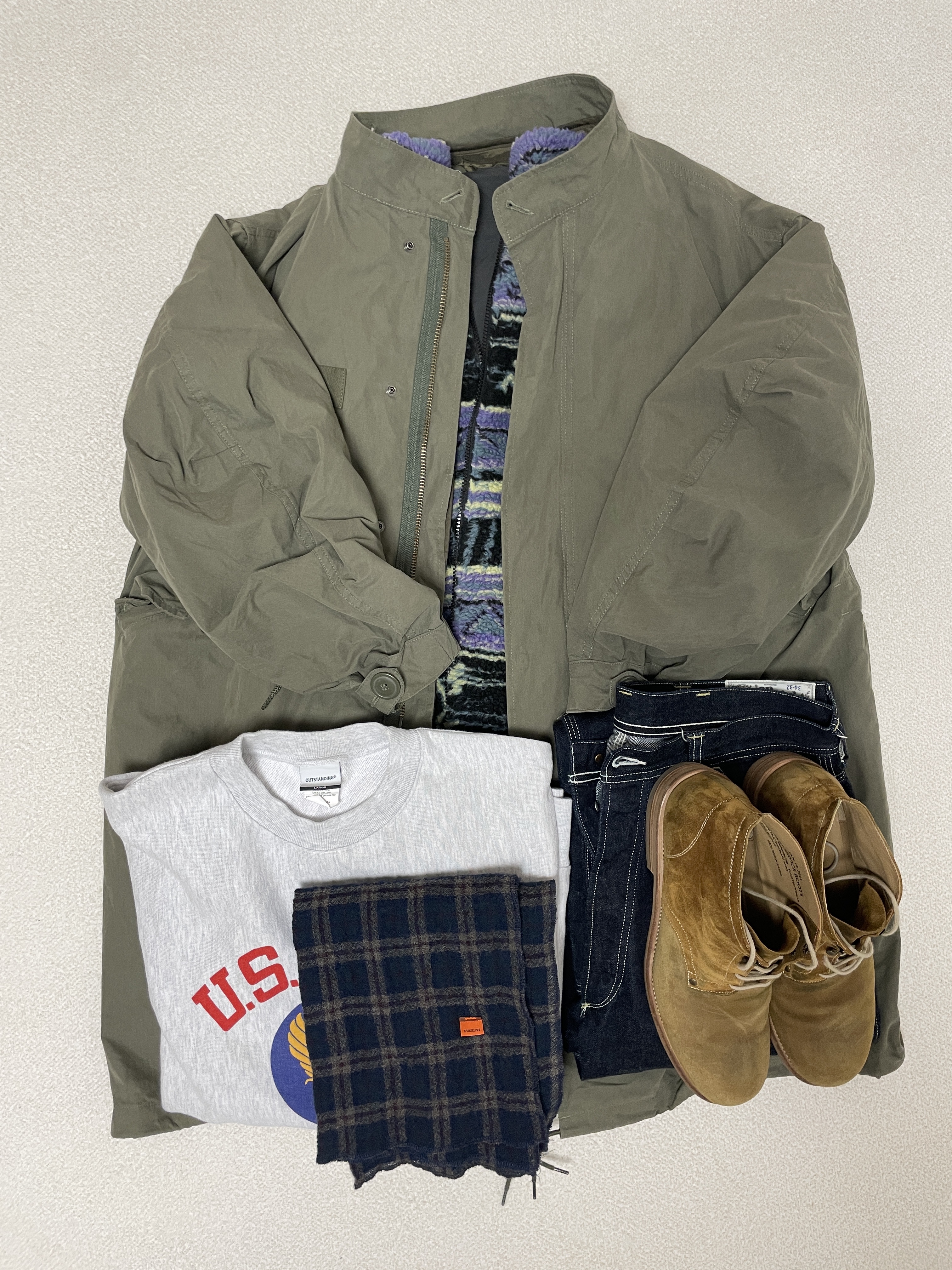 Thisisneverthat x Gramicci Reversible Fleece Vest Multi 착용 스타일 - 1