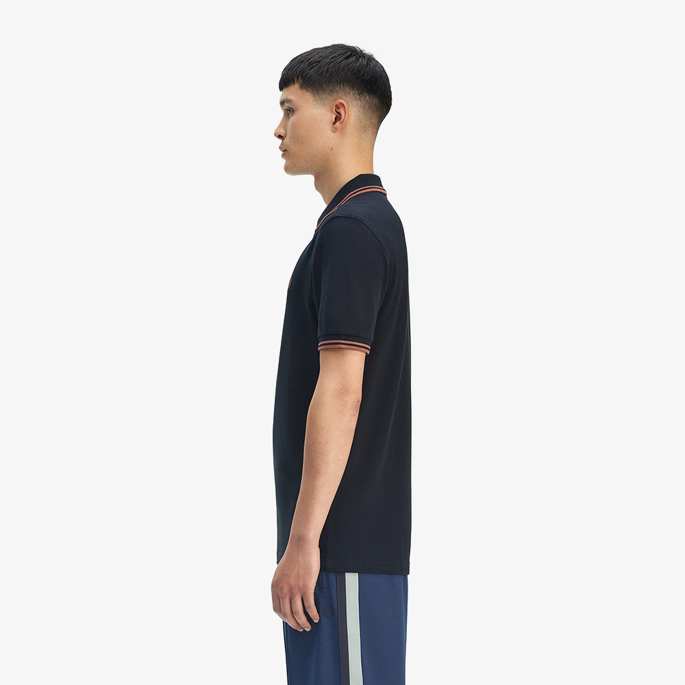 프레드페리 트윈 팁 프레드페리 셔츠 네이비/시나몬(Fred Perry Twin Tipped Fred Perry Shirt Navy/Cinnamon) - 3