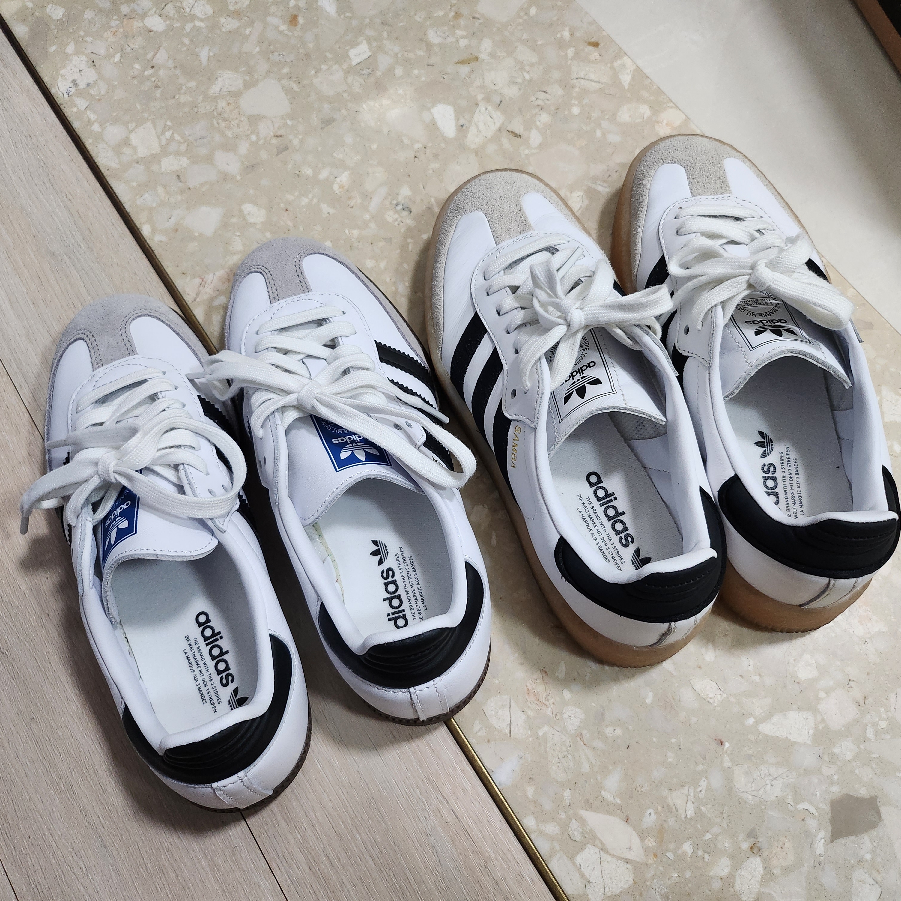 Adidas Samba OG Cloud White 착용 스타일 - 2