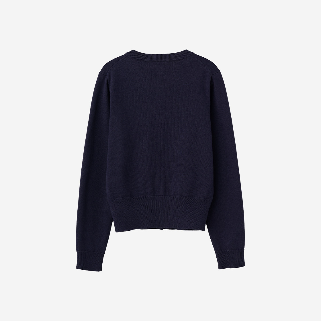 제너럴아이디어 우먼 에센셜 크루넥 가디건 네이비(General Idea woman essential crew neck cardigan navy) - 2
