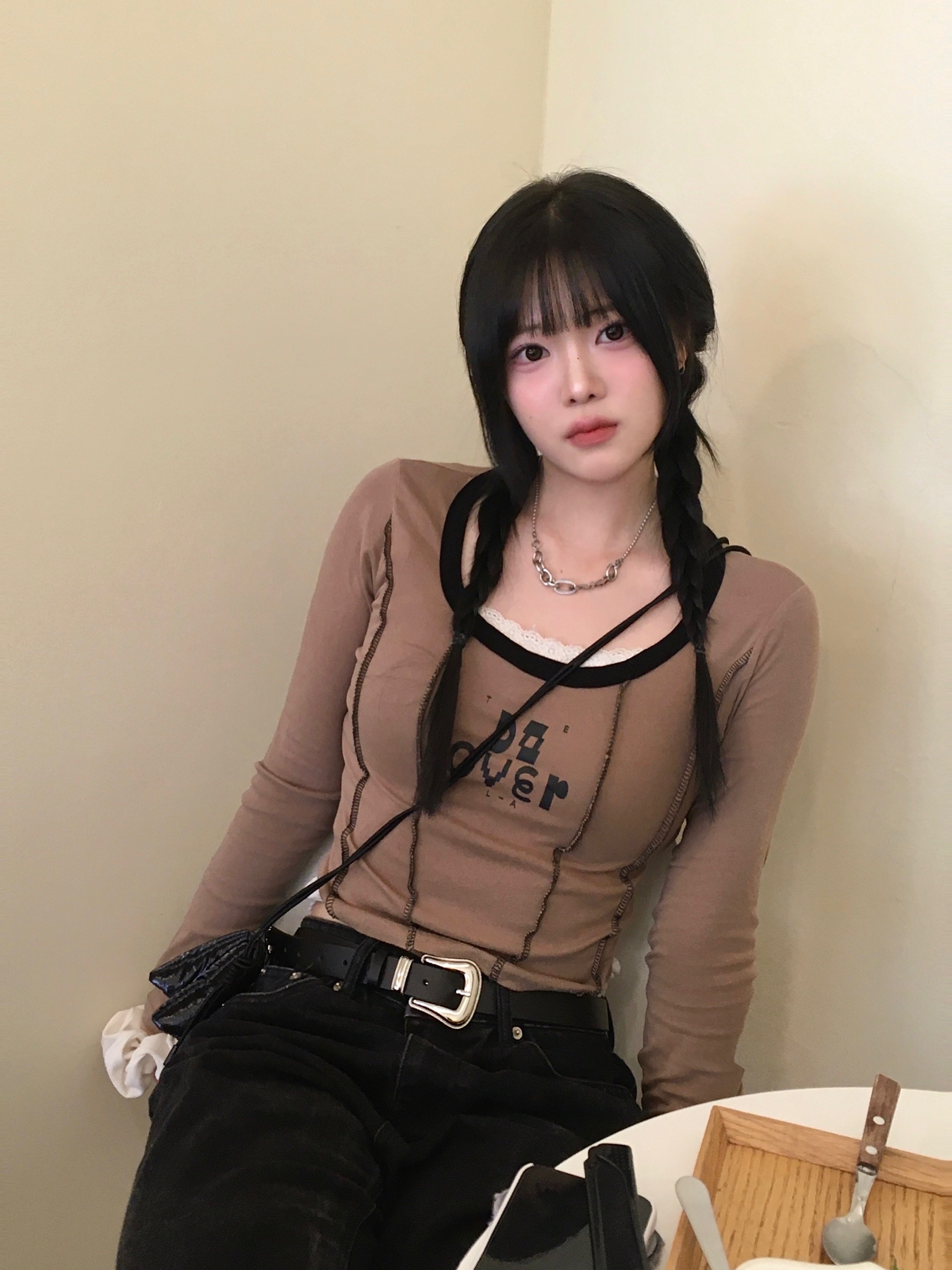 Sentiments No.346 Necklace Silver 착용 스타일 - 2
