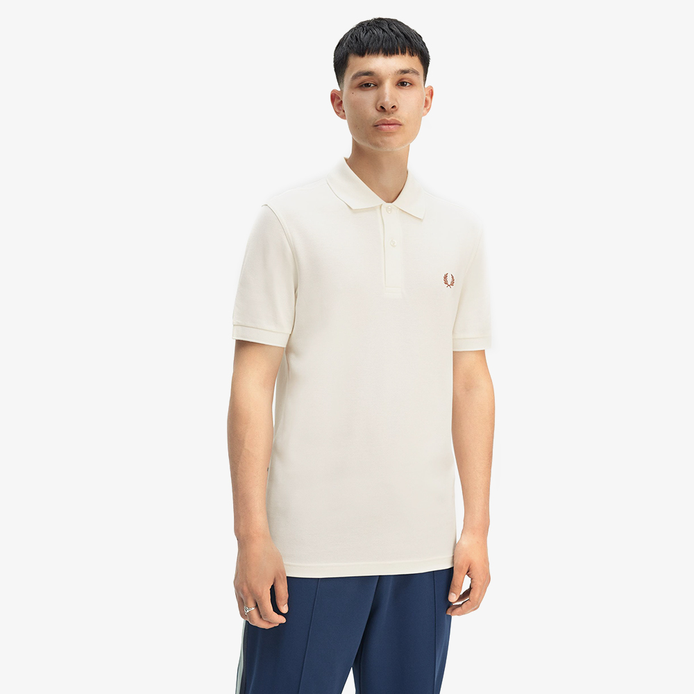 프레드페리 플레인 프레드페리 셔츠 라이트 에크루/시나몬(Fred Perry The Fred Perry Shirt Light Ecru/Cinnamon) - 4