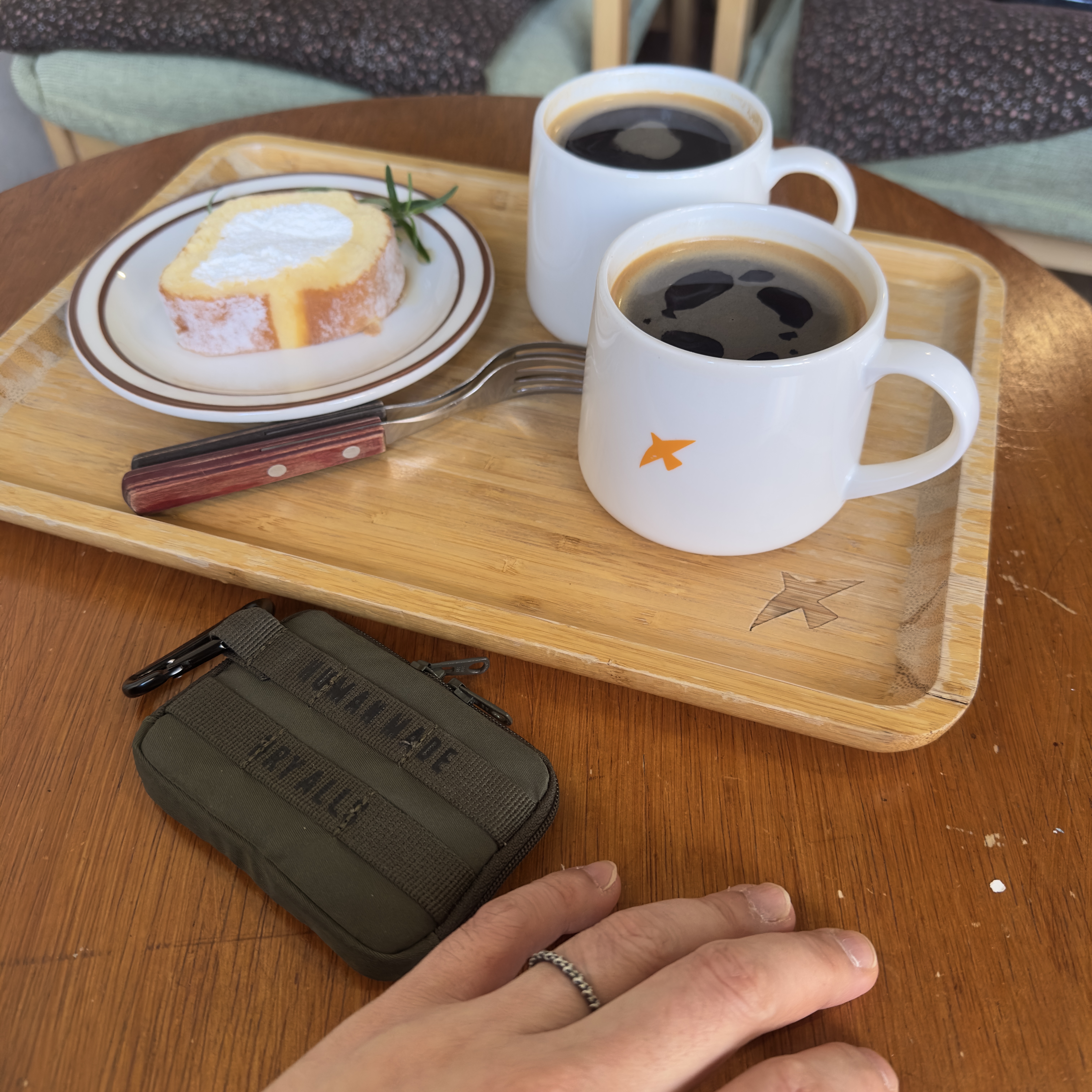 Human Made Military Card Case Olive Drab, Nike ACG Okwahn 2 Obsidian Orange 착용 스타일 - 1