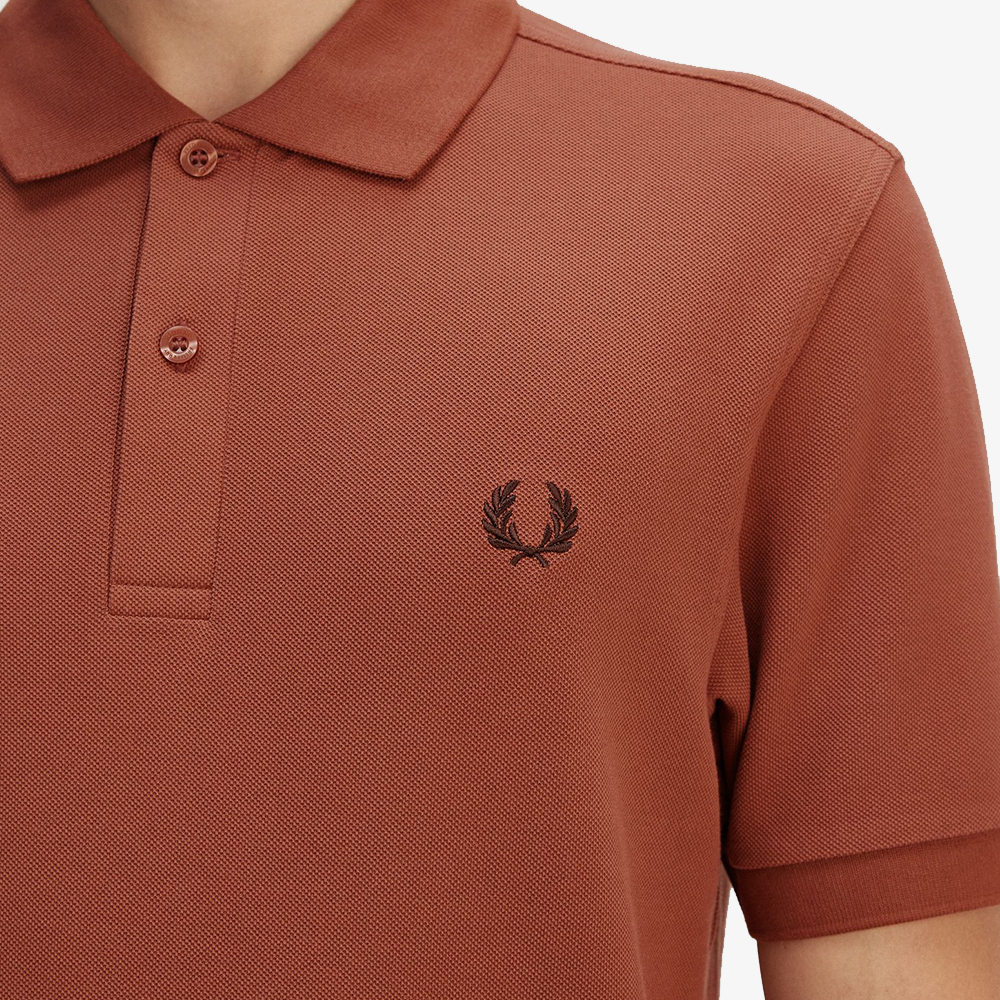 프레드페리 플레인 프레드페리 셔츠 시나몬/로드브릭(Fred Perry The Fred Perry Shirt Cinnamon/Carrington Roadbrick) - 5