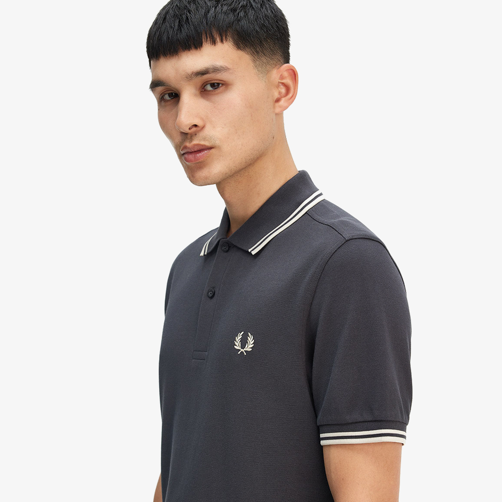 프레드페리 트윈 팁 프레드페리 셔츠 앵커그레이/오트밀(Fred Perry Twin Tipped Fred Perry Shirt Anchor Grey/Oatmeal) - 4