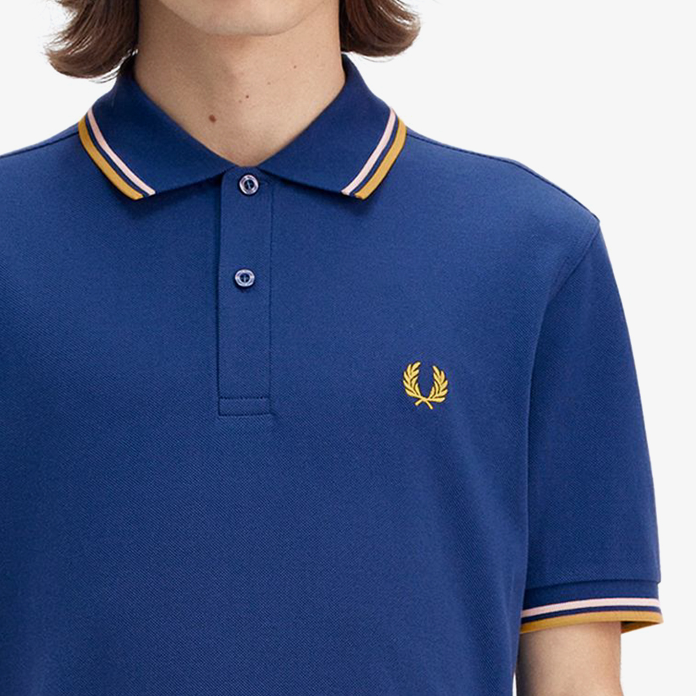 프레드페리 트윈 팁 프레드페리 셔츠 쉐이디드코발트/오트밀/허니콤(Fred Perry Twin Tipped Fred Perry Shirt Shaded Cobalt/Oatmeal/Honeycomb) - 6