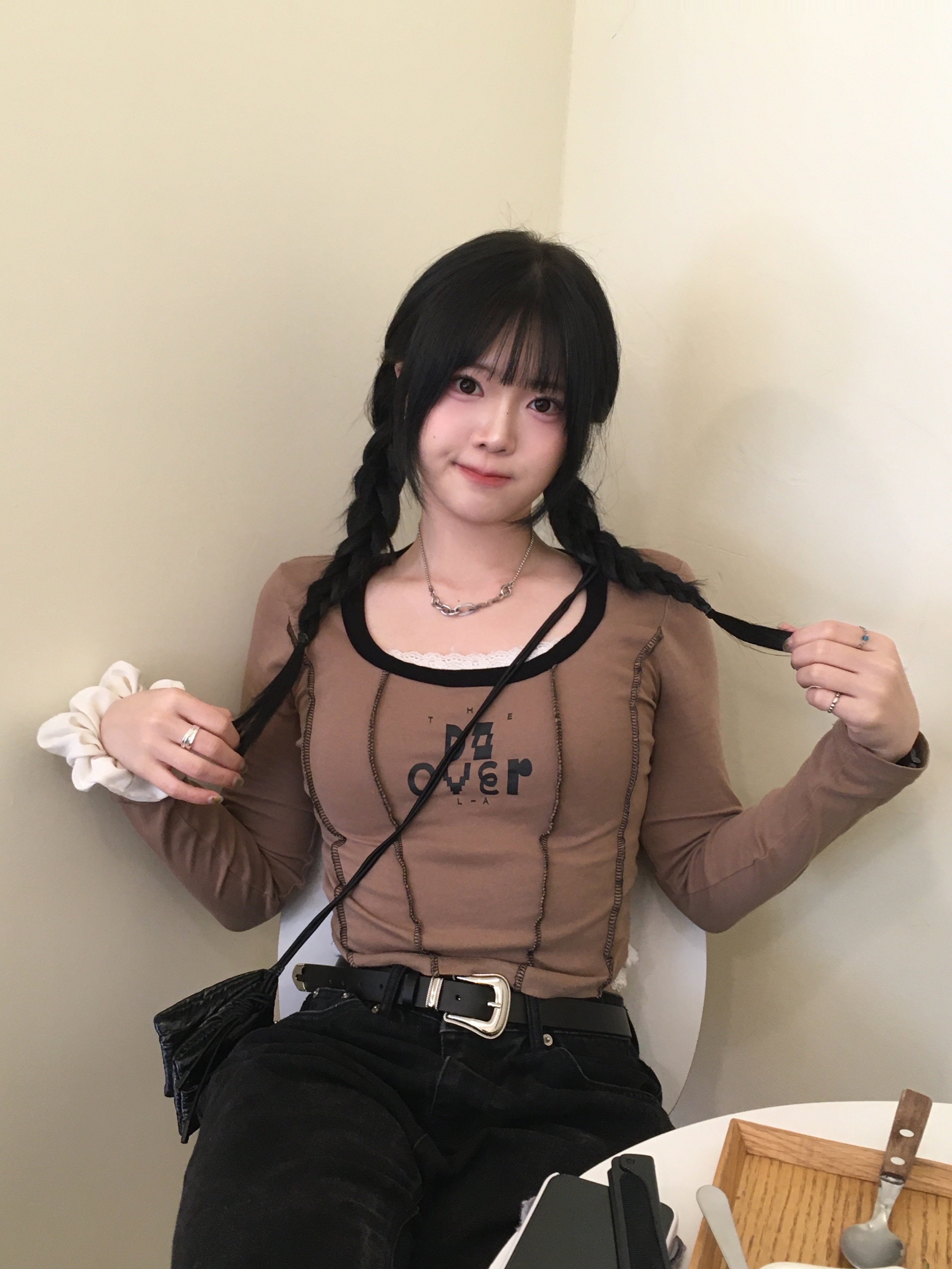 Sentiments No.346 Necklace Silver 착용 스타일 - 3