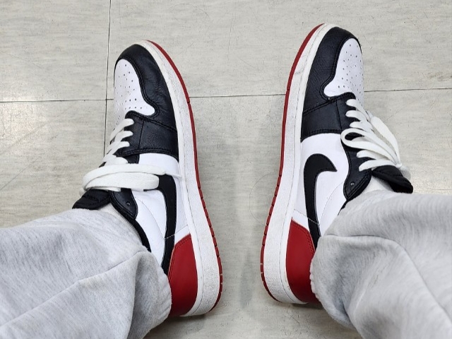 Jordan 1 Retro Low OG Black Toe 착용 스타일
