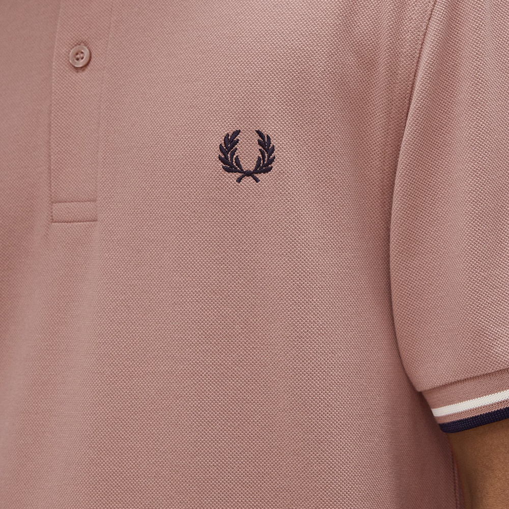 프레드페리 트윈 팁 프레드페리 셔츠 다크 핑크/에크루/네이비(Fred Perry Twin Tipped Fred Perry Shirt Dark Pink/Ecru/Navy) - 6