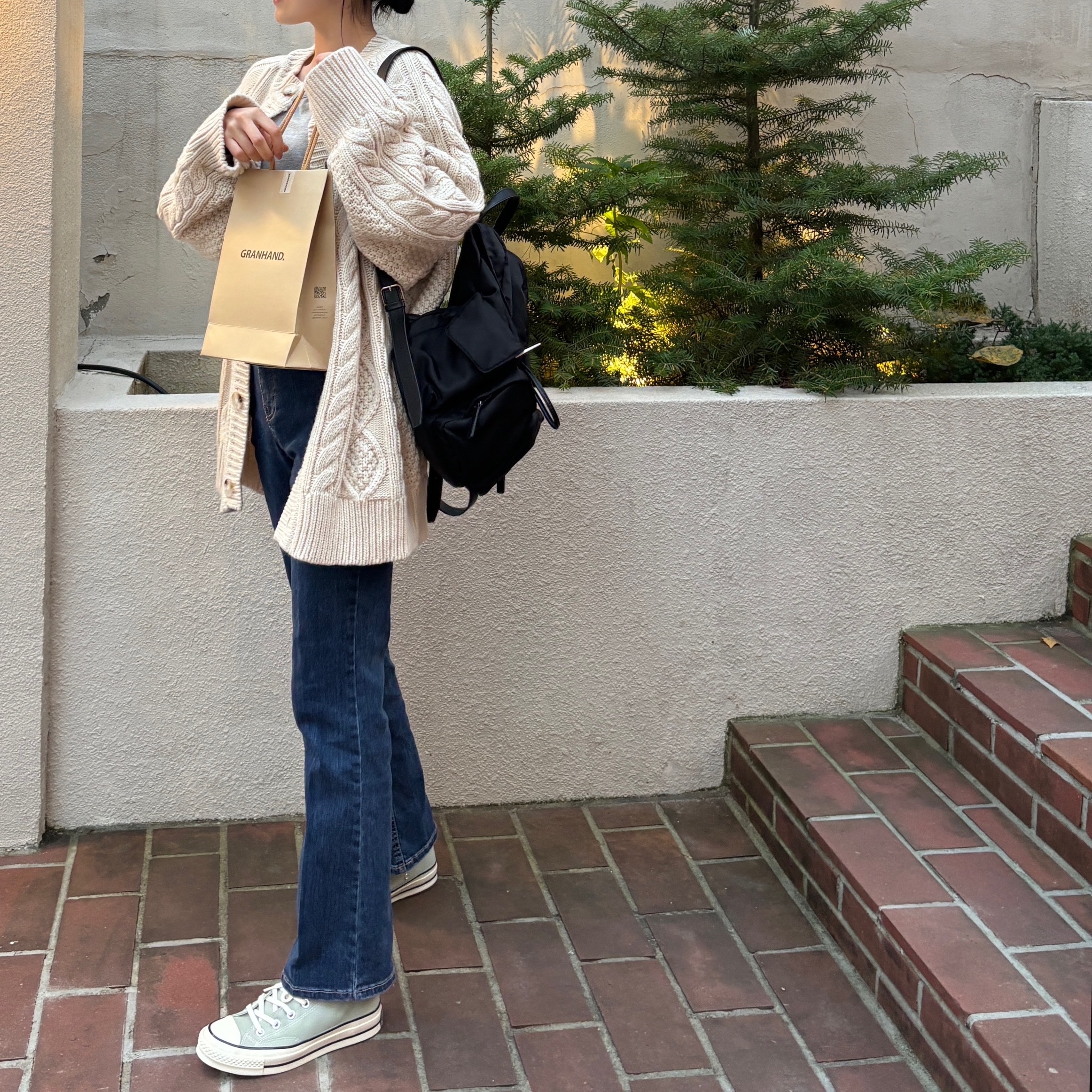 Converse Chuck 70 Ox Seasonal Canvas Summit Sage 착용 스타일 - 5