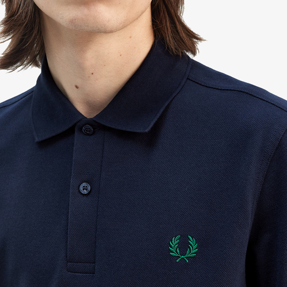 프레드페리 플레인 프레드페리 셔츠 다크카본/라벨 그린(Fred Perry The Fred Perry Shirt Dark Carbon/Label Green) - 6