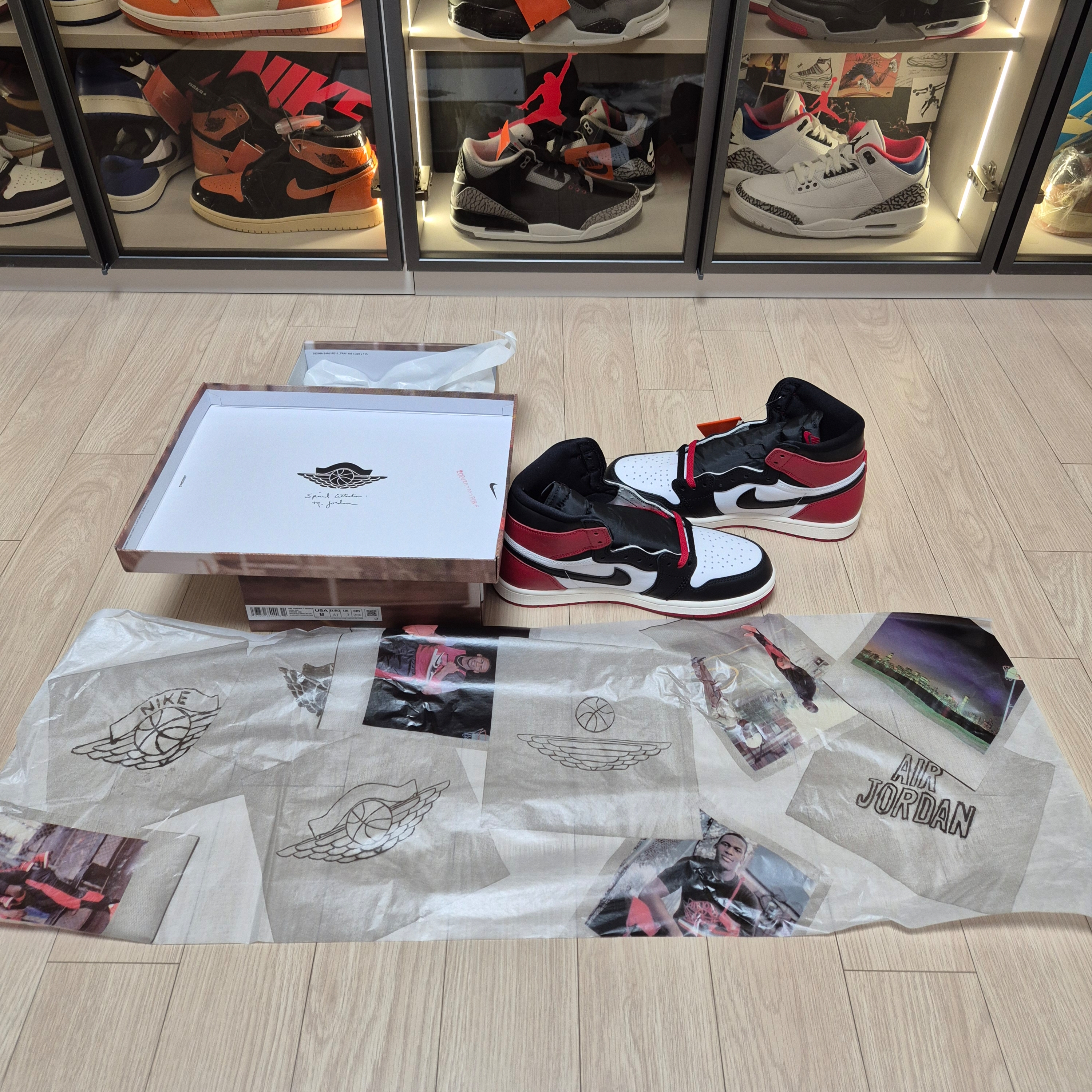 Jordan 1 Retro High OG Black Toe 착용 스타일 - 6