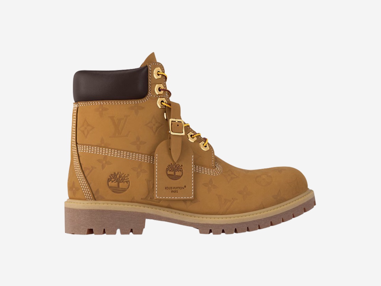Louis Vuitton x Timberland 6 Inch Ankle Boot Beige 착용 스타일