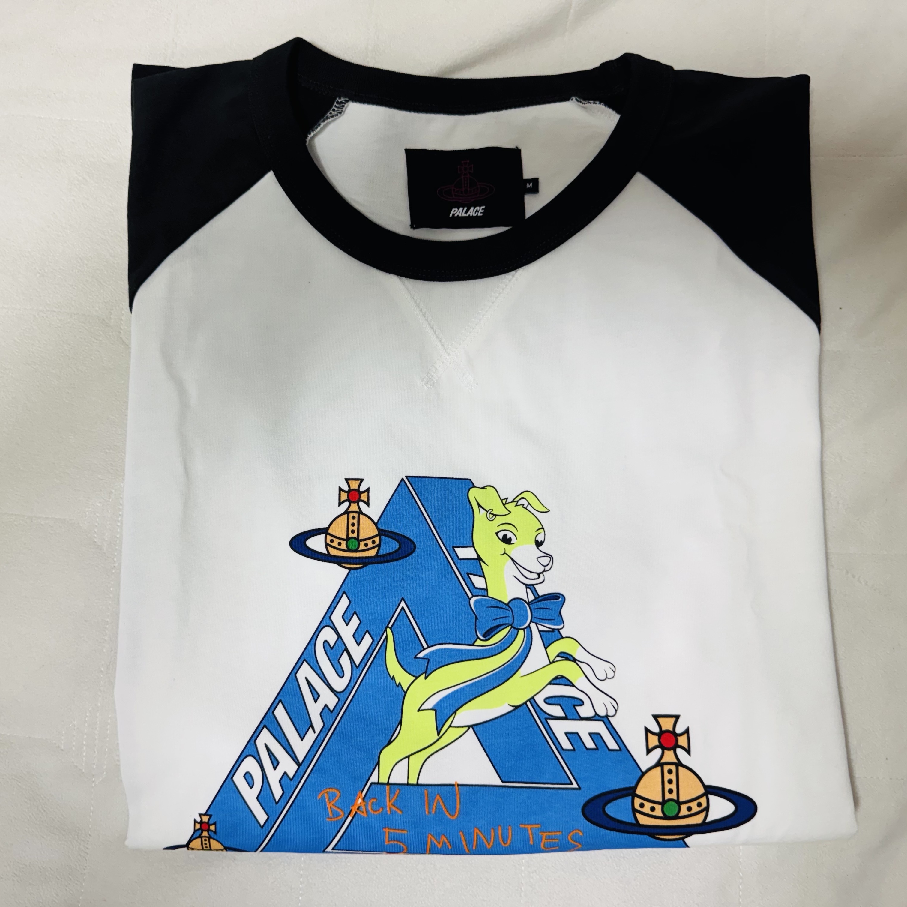 Palace x Vivienne Westwood Raglan Long Sleeve White Black - 24FW 착용 스타일