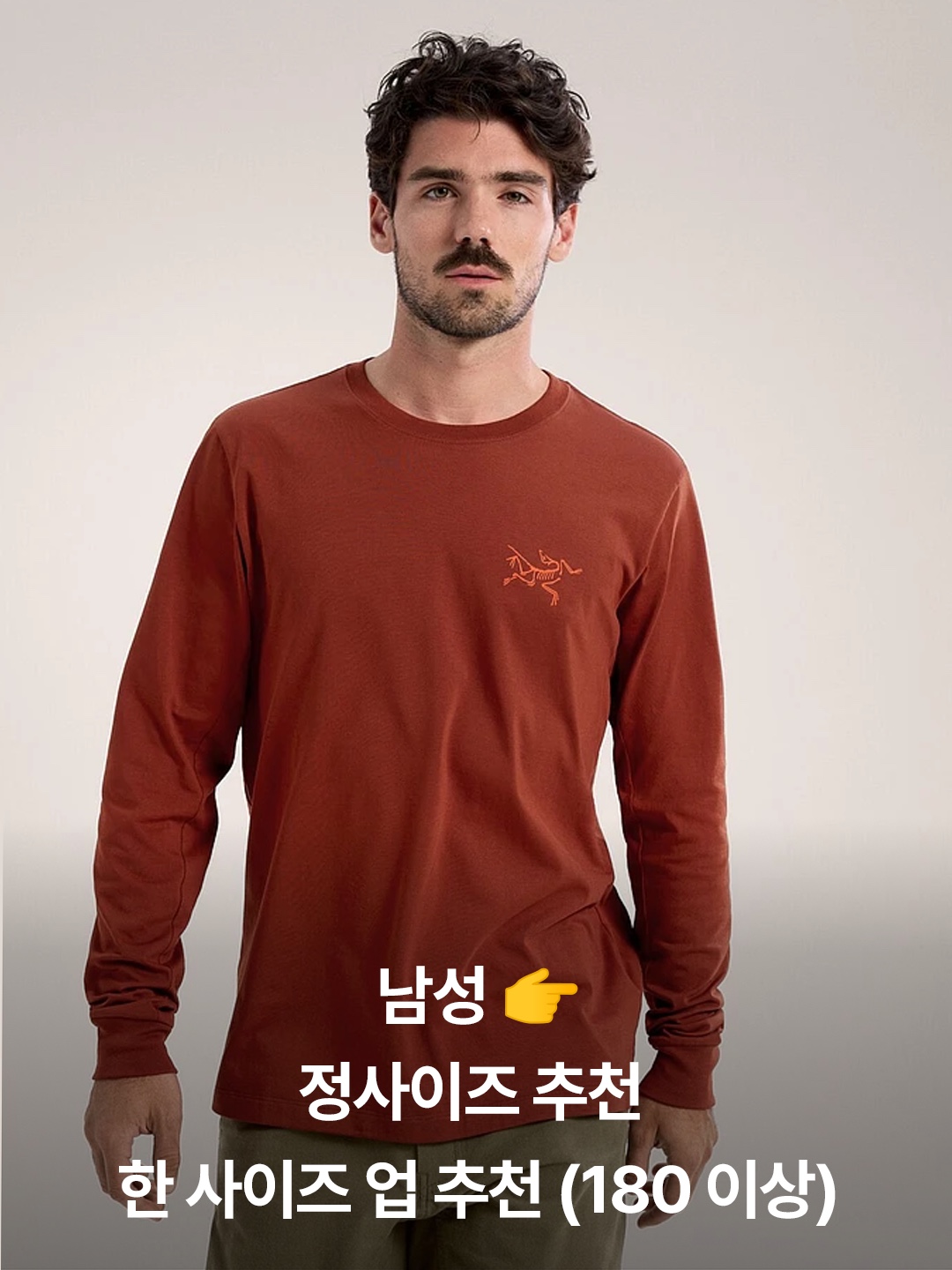 Arc'teryx Arc'Multi Bird Logo LS T-Shirt White Light, Arc'teryx Arc'Multi Bird Logo LS T-Shirt Black 착용 스타일 - 4