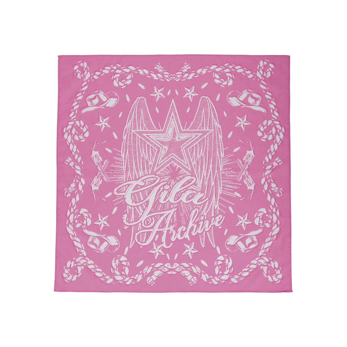 GL25SPAC02PK Gila Archive Star Wing Bandana Pink
