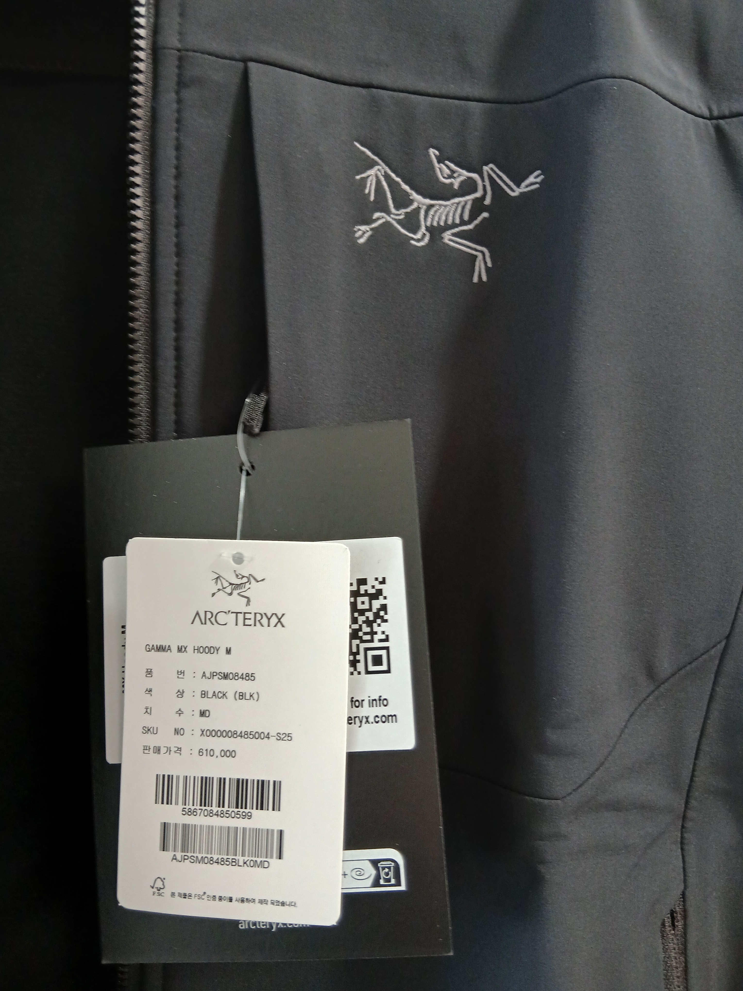 Arc'teryx Gamma MX Hoody Black 착용 스타일 - 9
