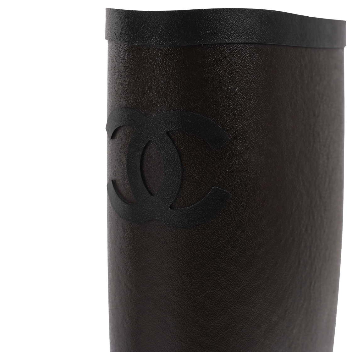 G45838-B17440-NZA88 (W) Chanel High Boots Caoutchouc & Dark Brown - #8