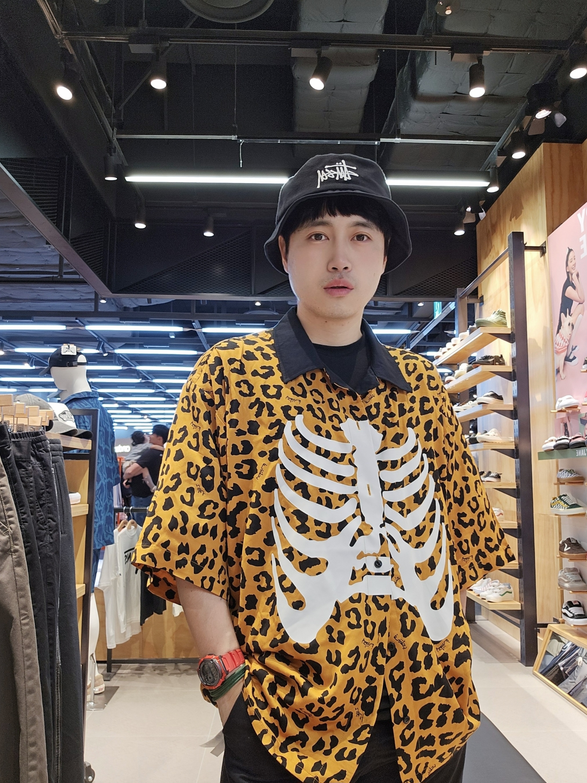 반스 스케이트 하프캡 블랙 착용 스타일 - 5