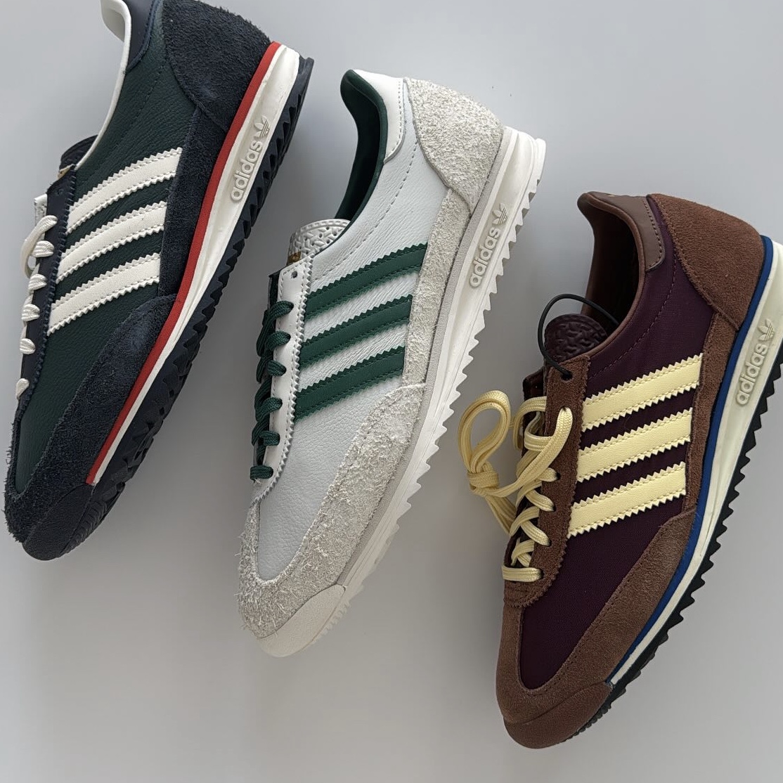 (W) Adidas SL 72 OG Maroon Almost Yellow 착용 스타일