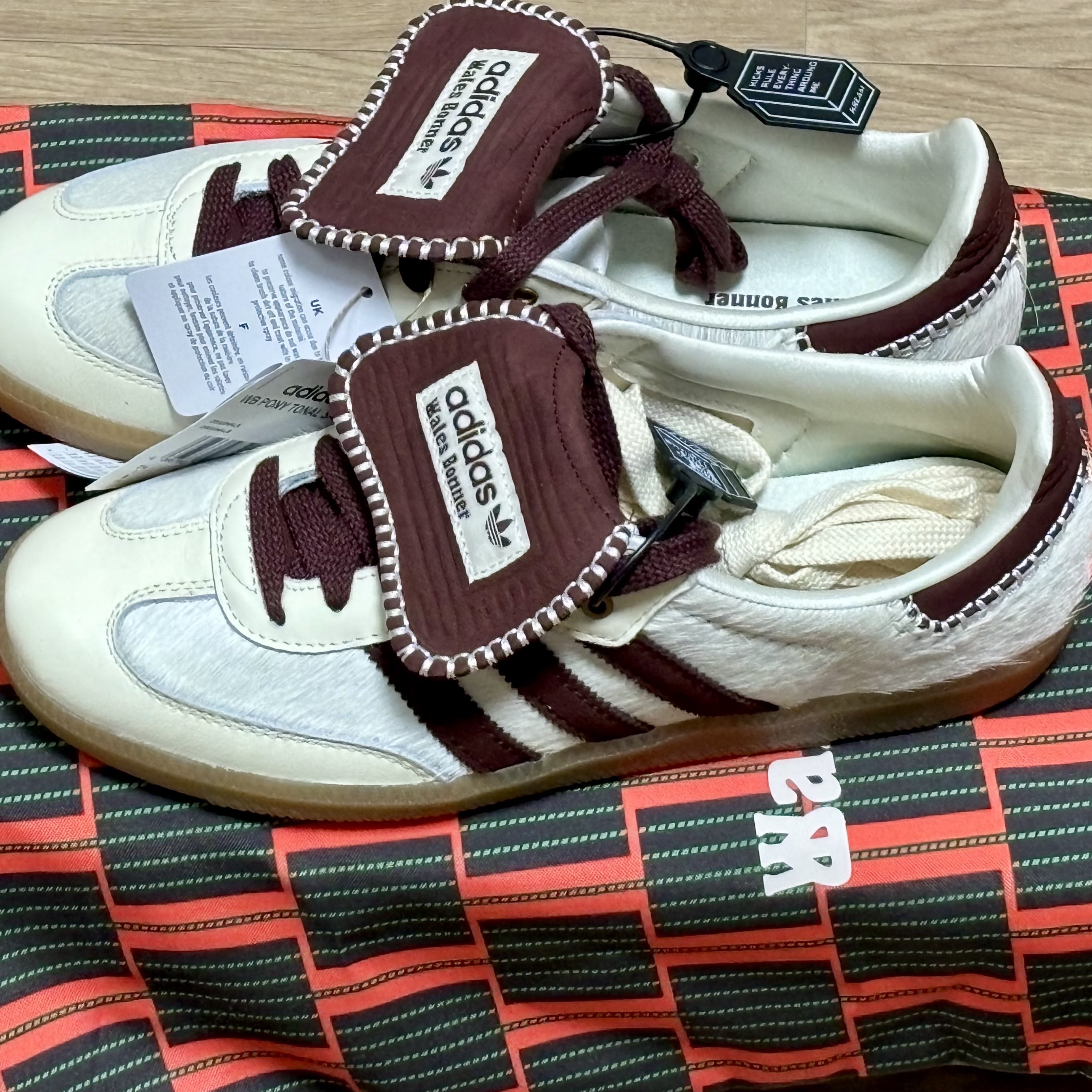 Adidas x Wales Bonner Pony Tonal Samba Cream White Mystery Brown 착용 스타일