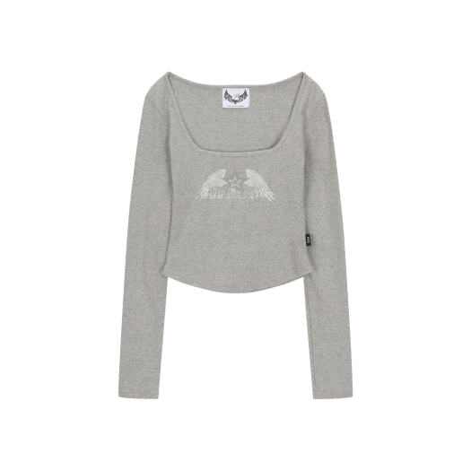 【GILA ARCHIVE】LETTERING SHEER LONG SLEEVE 韓国人気★追跡付 12th Special Rose Embroidery Half-Zip Long-Sleeve T-Shirt