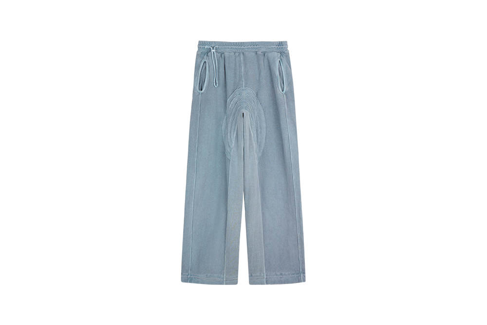 JIAN YE 25SS ORBIT PANTS (Dyed Aqua)
