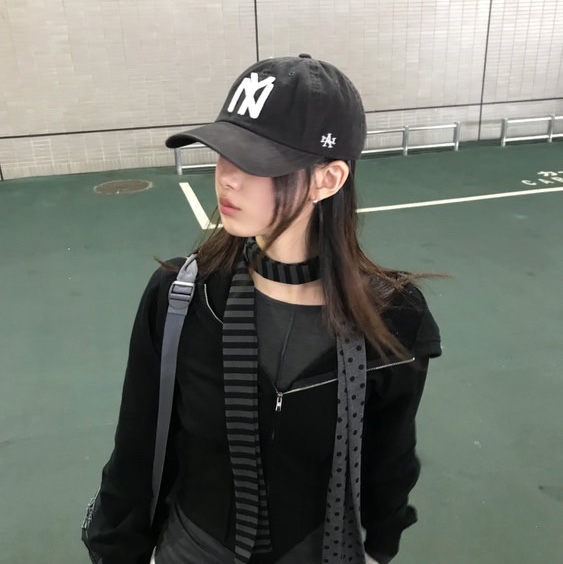 American Needle Archive Cap New York Black Ykees Nl Black 착용 스타일 - 1
