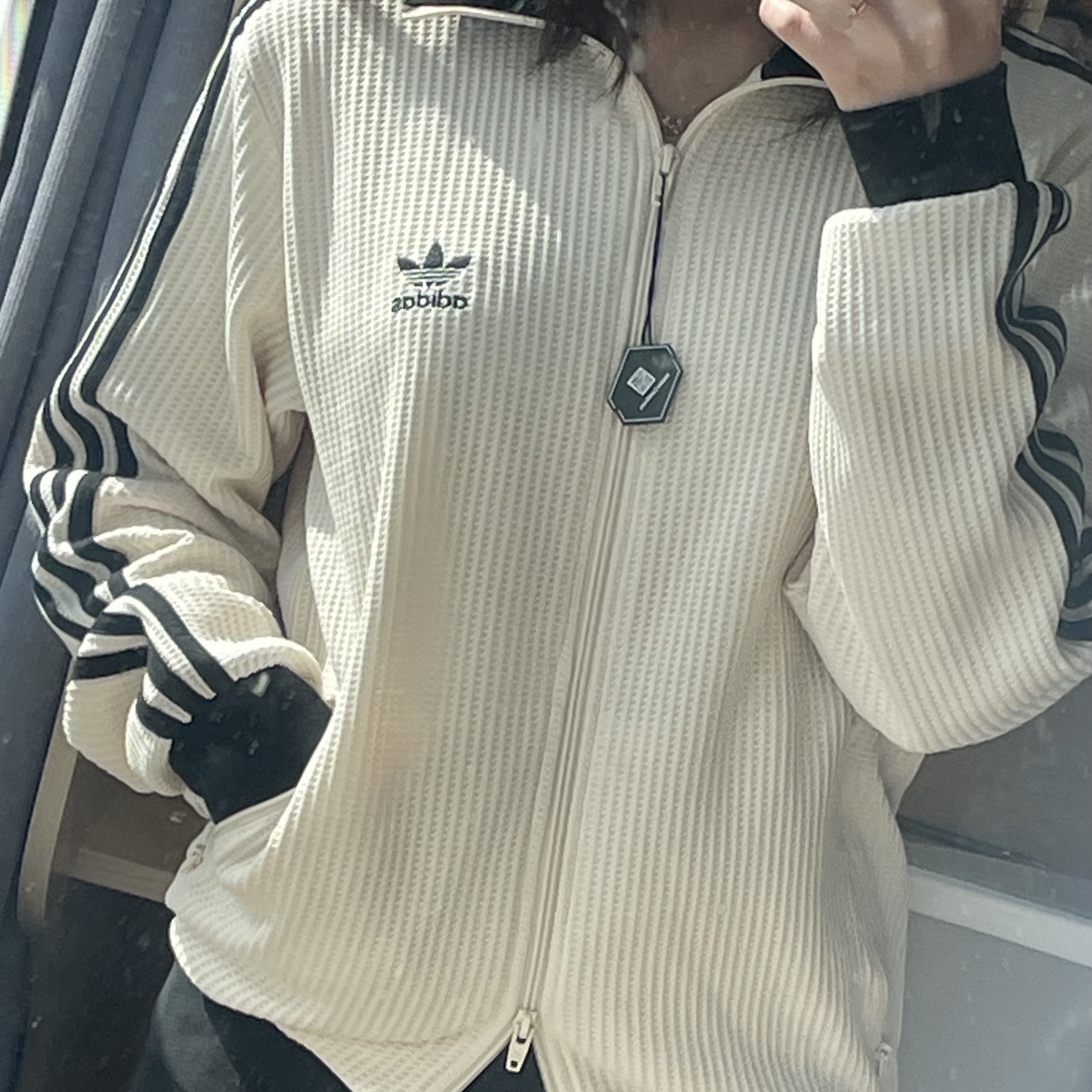 Adidas Waffle Beckenbauer Track Top Wonder White - KR Sizing 착용 스타일