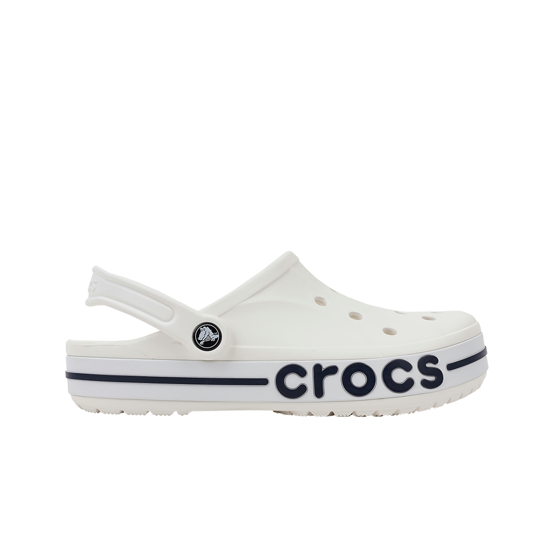 크록스 바야밴드 클로그 화이트 네이비(Crocs Bayaband Clog White Navy)