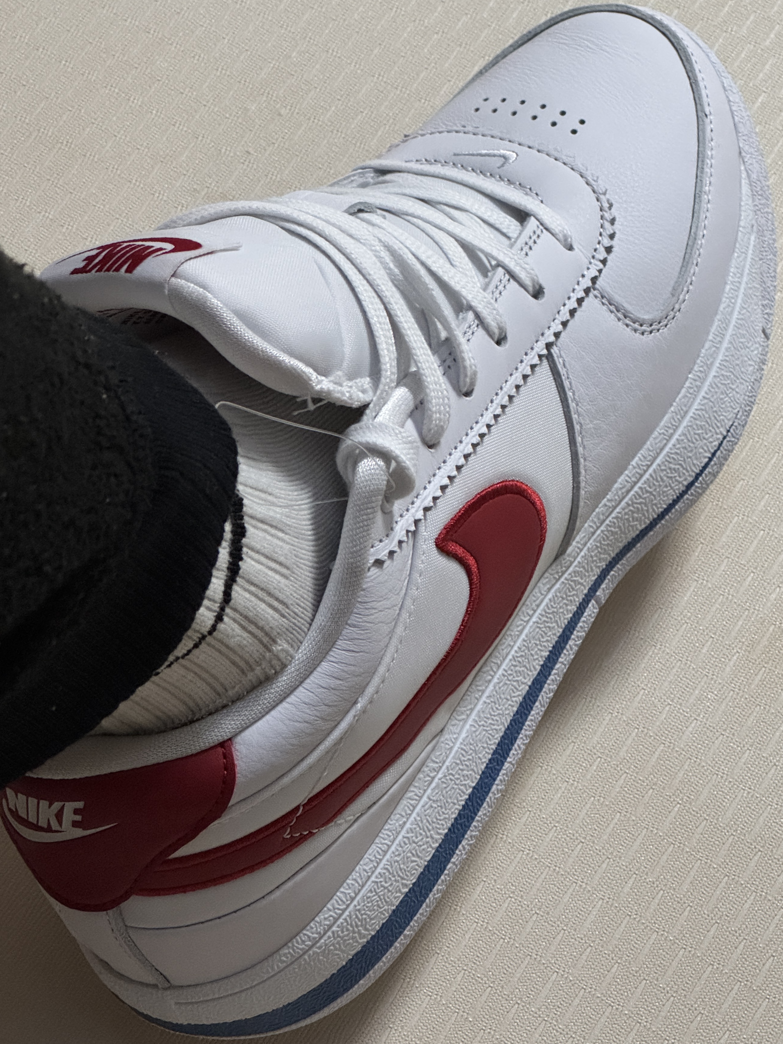 Nike Book 1 EP Forrest Gump, NOMANUAL I.P Damaged Jacket Khaki Gray 착용 스타일 - 1