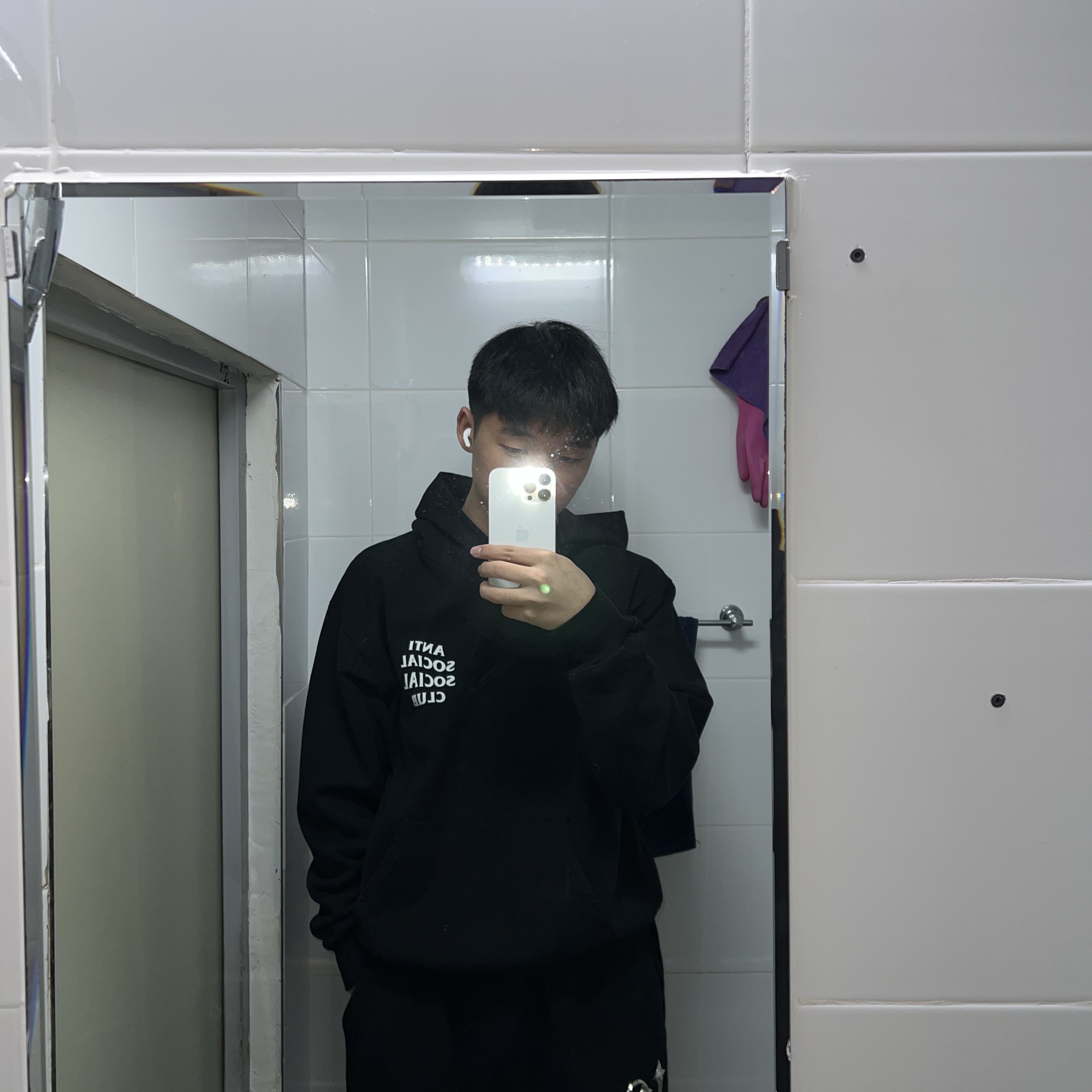 Thug Club TC Jogger Pants Black Ver. 1, Salomon XT-6 ADV Black 착용 스타일 - 1