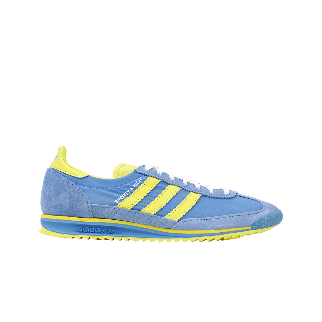 아디다스 x 스포티 앤 리치 SL 72 리얼 블루 라이트 옐로우(Adidas x Sporty & Rich SL 72 Real Blue Light Yellow)