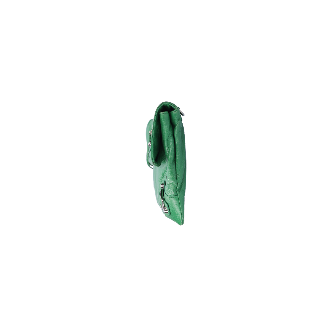 438768 Balenciaga Apple Green Leather Envelope Clutch - #3