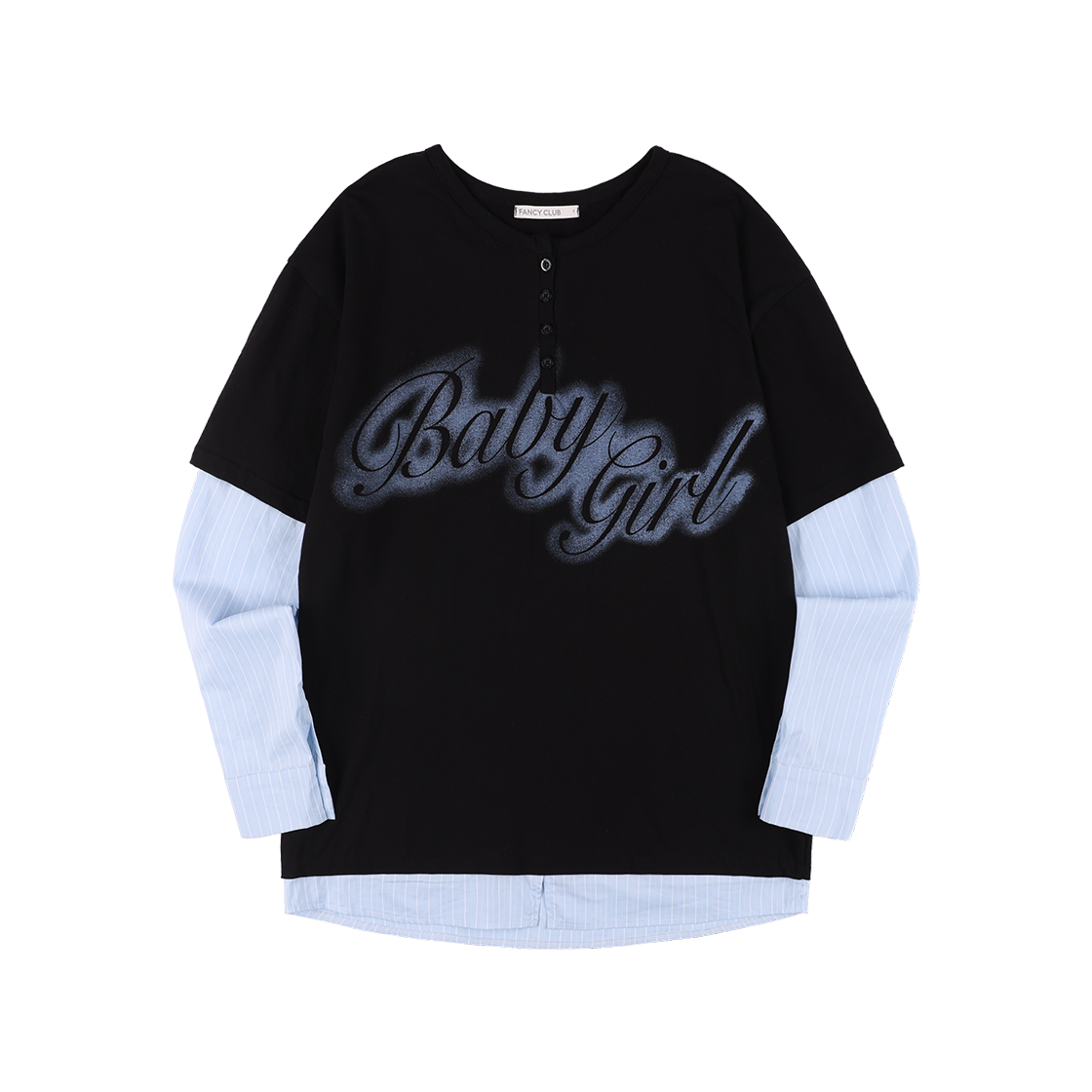 [FANCY CLUB] BABY GIRL STRIPE LAYERED TEE F25QB085 /追跡付 FANCY CLUB] BABY GIRL STRIPE LAYERED TEE F25QB085 /追跡付
