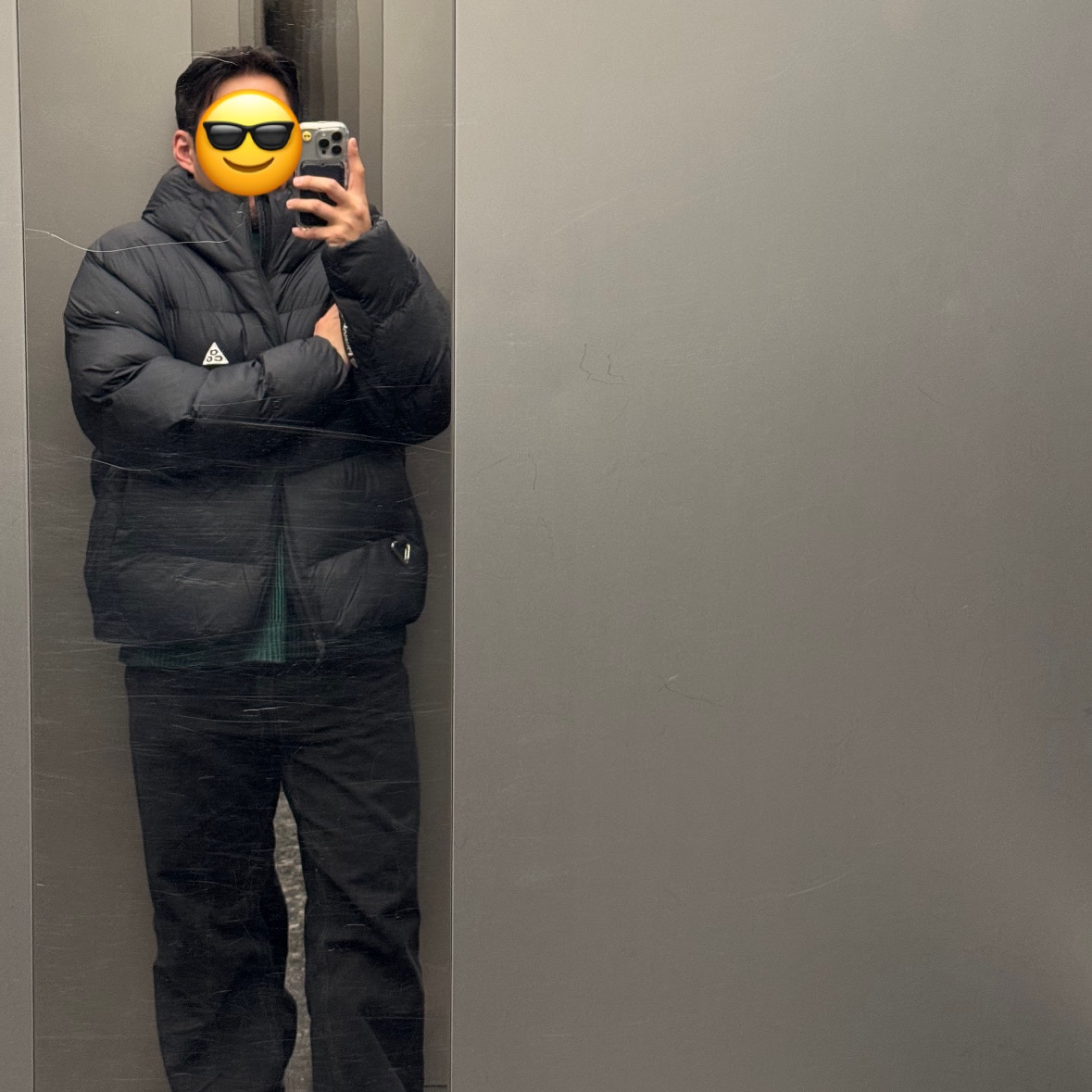 Nike ACG Therma-Fit ADV Lunar Lake Loose Hooded Jacket Black Summit White - Asia 착용 스타일