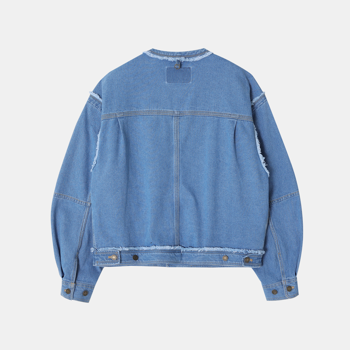 송지오 지제로 라운드 넥 데님 점퍼 블루(Songzio Zzero Round Neck Denim Jumper Blue) - 2