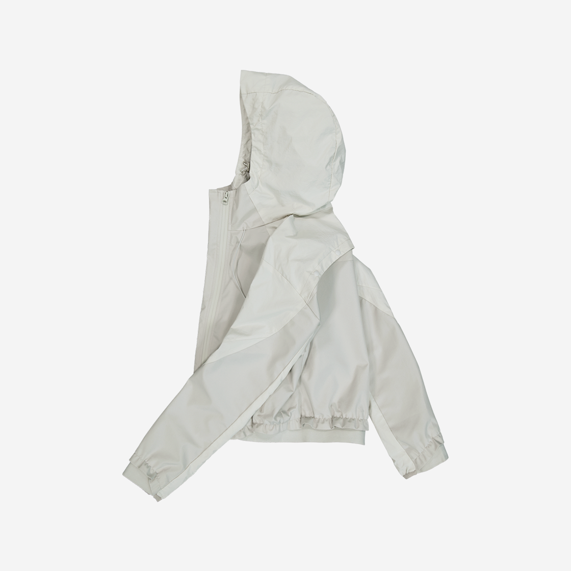 오호스 패널드 크롭 쉘 자켓 웜 그레이(OJOS Paneled Crop Shell Jacket Warm Grey) - 3