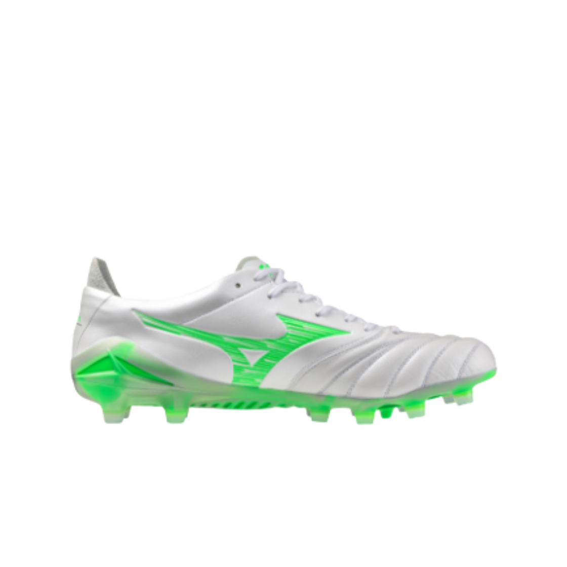 P1GA253237 Mizuno Morelia Neo IV Elite White Neon Green