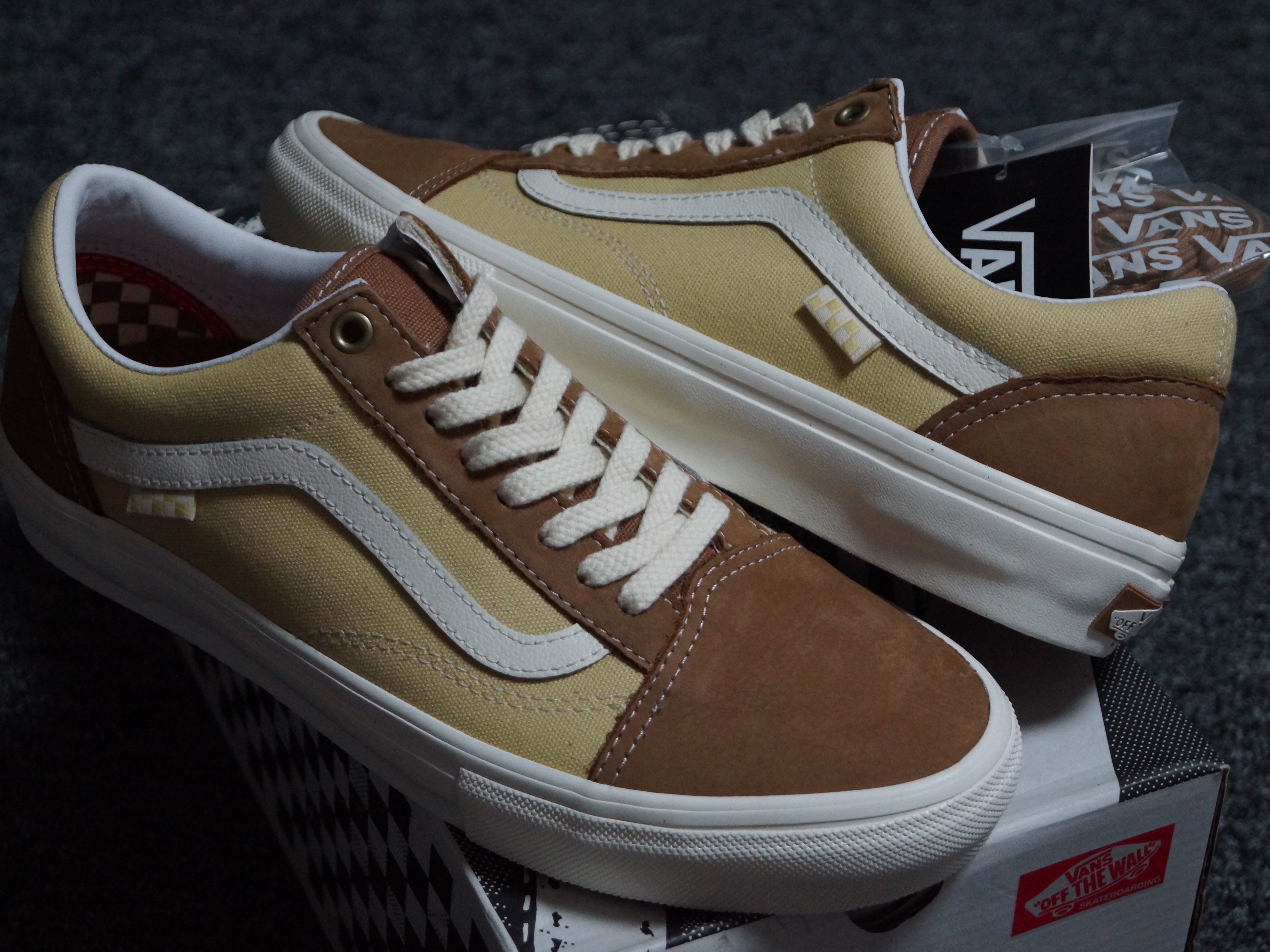 Vans Skate Old Skool Canvas Brown 착용 스타일